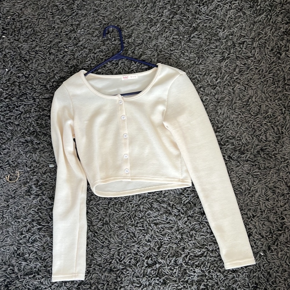 long sleeve button up tee NWOT